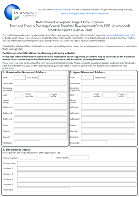 Notification of a Proposed Larger Home Extension