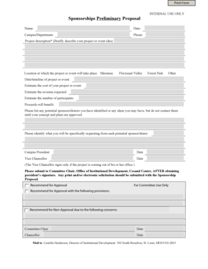 Solicitation letter for christmas party to mayor - Sponsorships Preliminary Proposal - stlcc