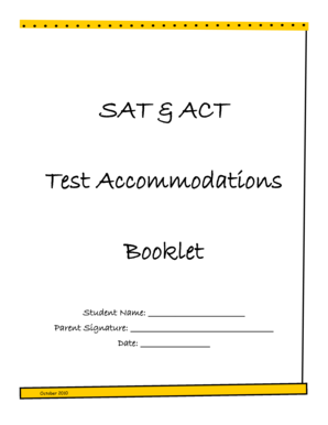 SAT & ACT Test Accommodations Request Form