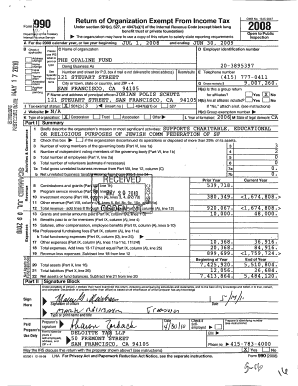 Form 990 Return of Organization Exempt From Income Tax