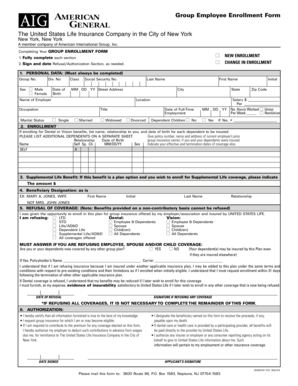 Group Employee Enrollment Form