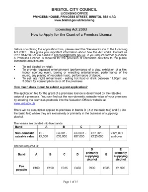 Fillable Online bristol gov BRISTOL CITY COUNCIL - bristol gov Fax ...