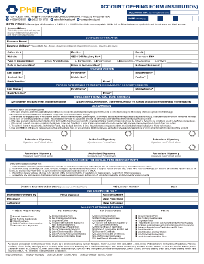 PhilEquity Account Opening Form