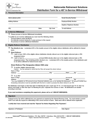 Nationwide 457 In-Service Withdrawal Form