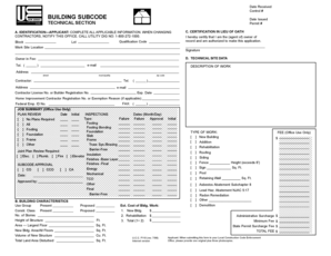 Building Permit Application