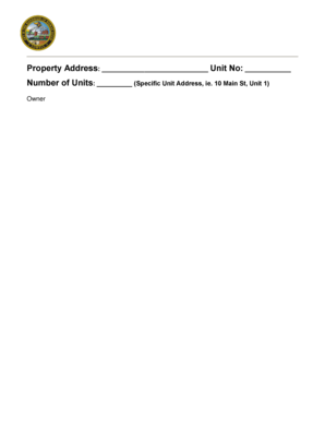 City of Lowell Rental Unit Permit Application