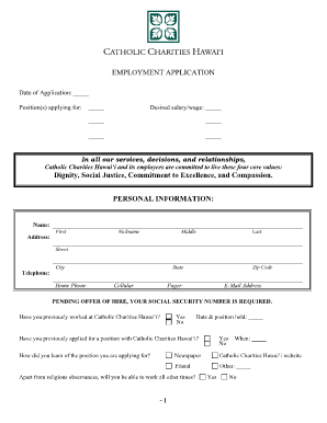 Employment Application