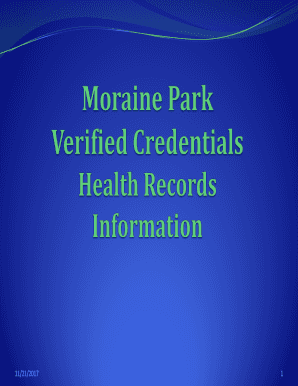 Health Record Requirements Form