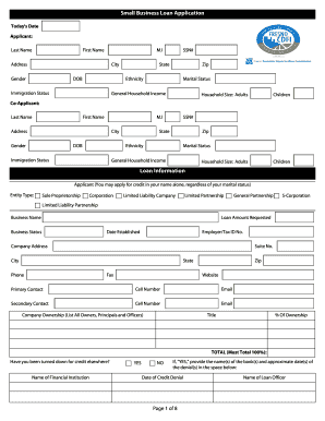 Small Business Loan Application
