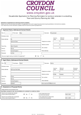 Householder Application for Planning Permission