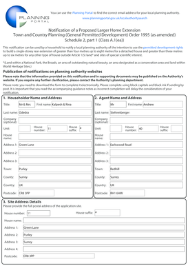 Notification of a Proposed Larger Home Extension