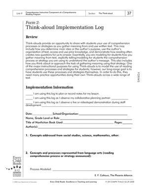 Think-aloud Implementation Log
