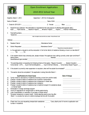 Open Enrollment Application