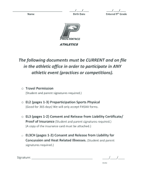 Florida High School Athletic Association Preparticipation Physical Evaluation