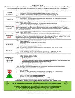 Flexible Spending Account Claim Form