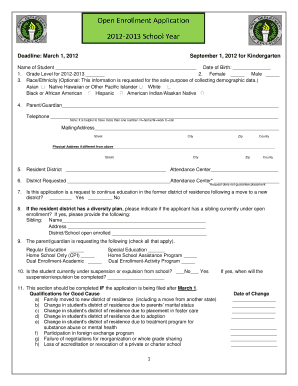 Open Enrollment Application