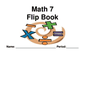 Math 7 Flip Book