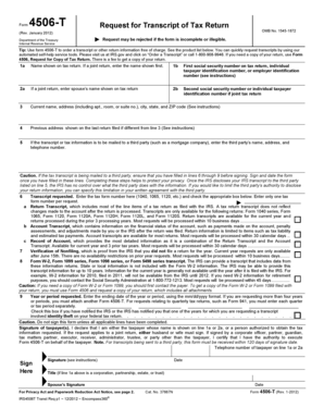 IRS Form 4506
