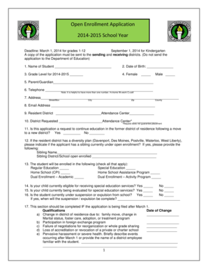 Open Enrollment Application