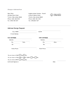 Change of Address Form