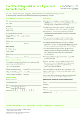 Direct Debit Request & Service Agreement