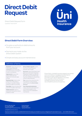 Direct Debit Request Form