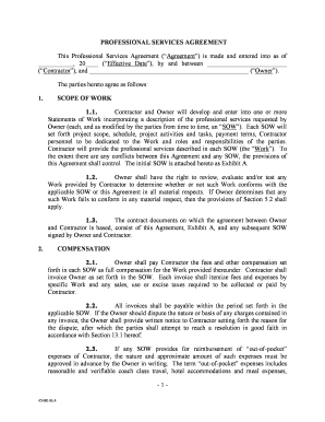 Professional Services Agreement