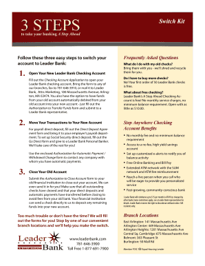 Leader Bank Switch Kit