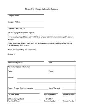 Citizens Savings Bank Switch Kit