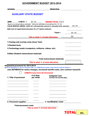 Budget form - AUXILIARY STATE BUDGET - catholiccincinnati