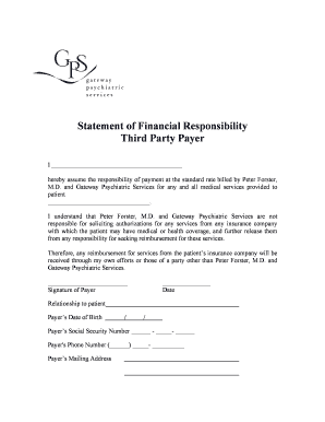 Statement of Financial Responsibility