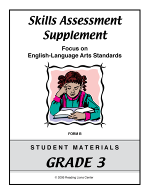Grade 3 English Language Arts Assessment