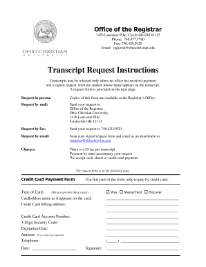Transcript Request Form