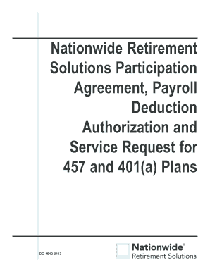 Nationwide Retirement Solutions Participation Agreement