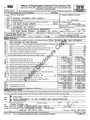 Form 990 Return of Organization Exempt From Income Tax