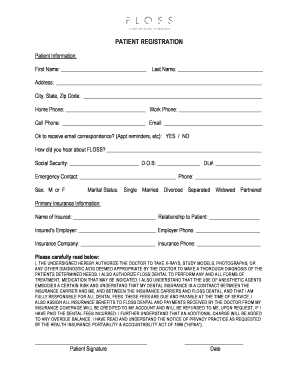 Patient Registration Form