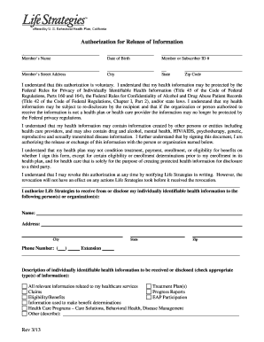 Authorization for Release of Information