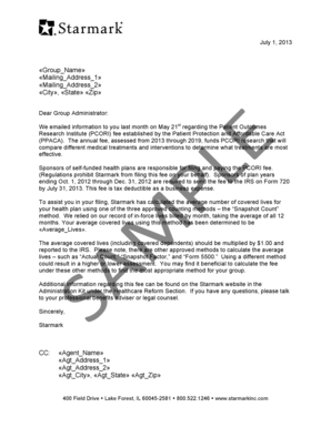 PCORI Fee Payment Notice