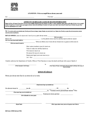 AFFIDAVIT POU LIBÈRE ENFOMASYON SOU KÈZ LANMÒ