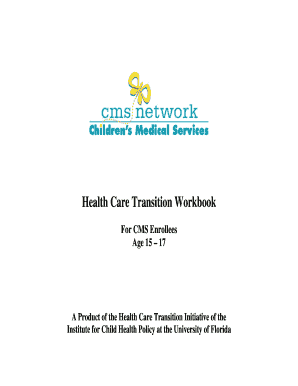 Health Care Transition Workbook for CMS Enrollees