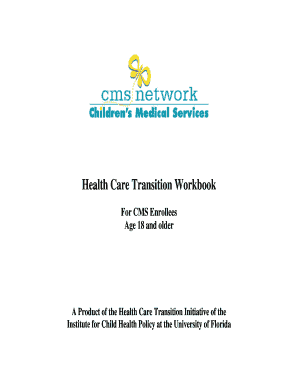 Health Care Transition Workbook for CMS Enrollees