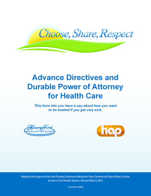 Advance Directives and Durable Power of Attorney for Health Care