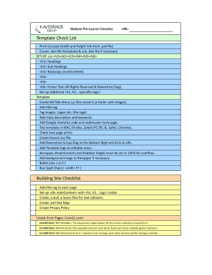 Website Pre-Launch Checklist