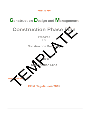 Construction Phase Health and Safety Plan