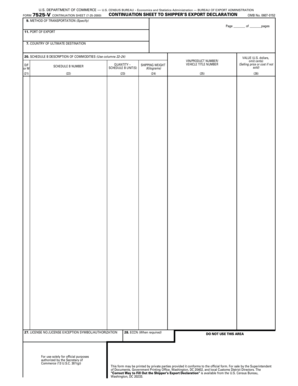 Form 7525-V Continuation Sheet