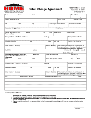 Retail Charge Agreement