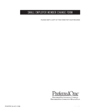 Small Employer Member Change Form