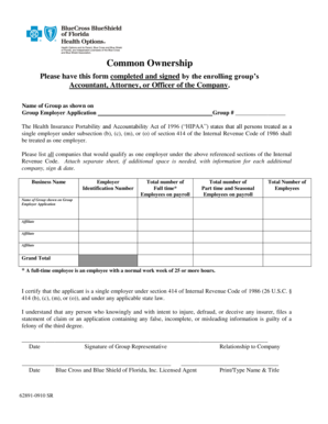 Common Ownership Form