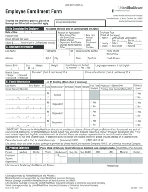 Employee Enrollment Form