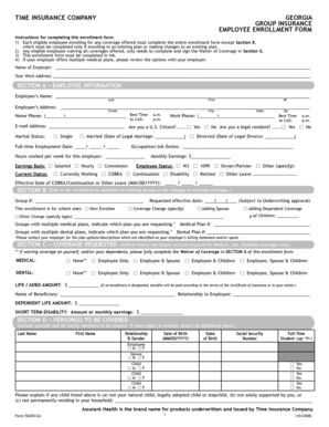 Georgia Employee Enrollment Form